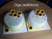 dorty svatební děkovací-slunečnice,mini gerbera